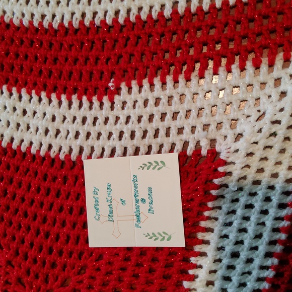 Sparkly and Ruffle Trim Shawl - Picture 6 of 6